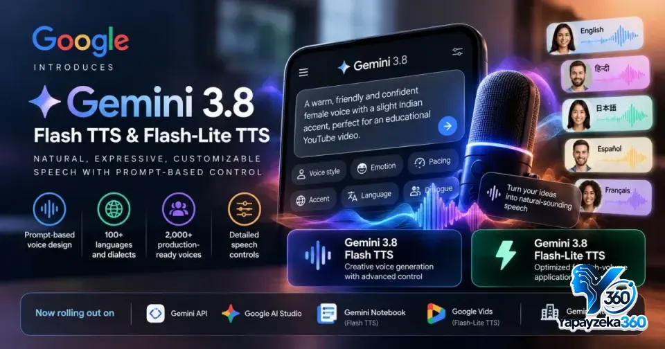 Google'dan Ses Teknolojisinde Devrim: Gemini 3.8 Flash TTS Modelleri ile 'Gülme, İçe Çekme ve Fısıltı' Yönetilebiliyor