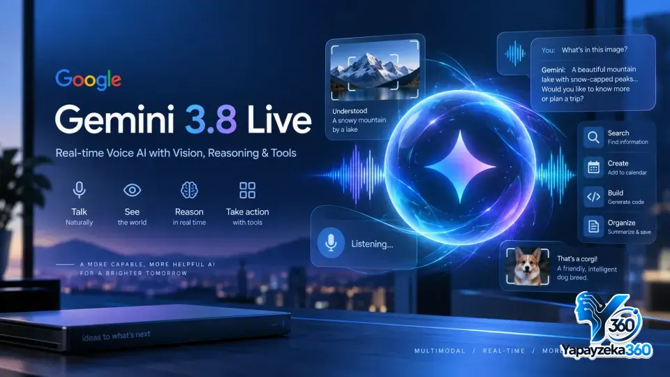 Google Gemini 3.8 Live Sanal İnsan Özelliğini Başlattı: 97 Dilde Gerçek Zamanlı Dudak Senkronizasyonu ve Doğal Mimikler