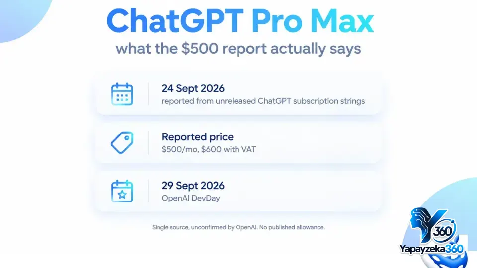 En Pahalı AI Aboneliği Geliyor: OpenAI Kaynak Kodlarında 'ChatGPT Pro Max' Seviyesi Yakalandı